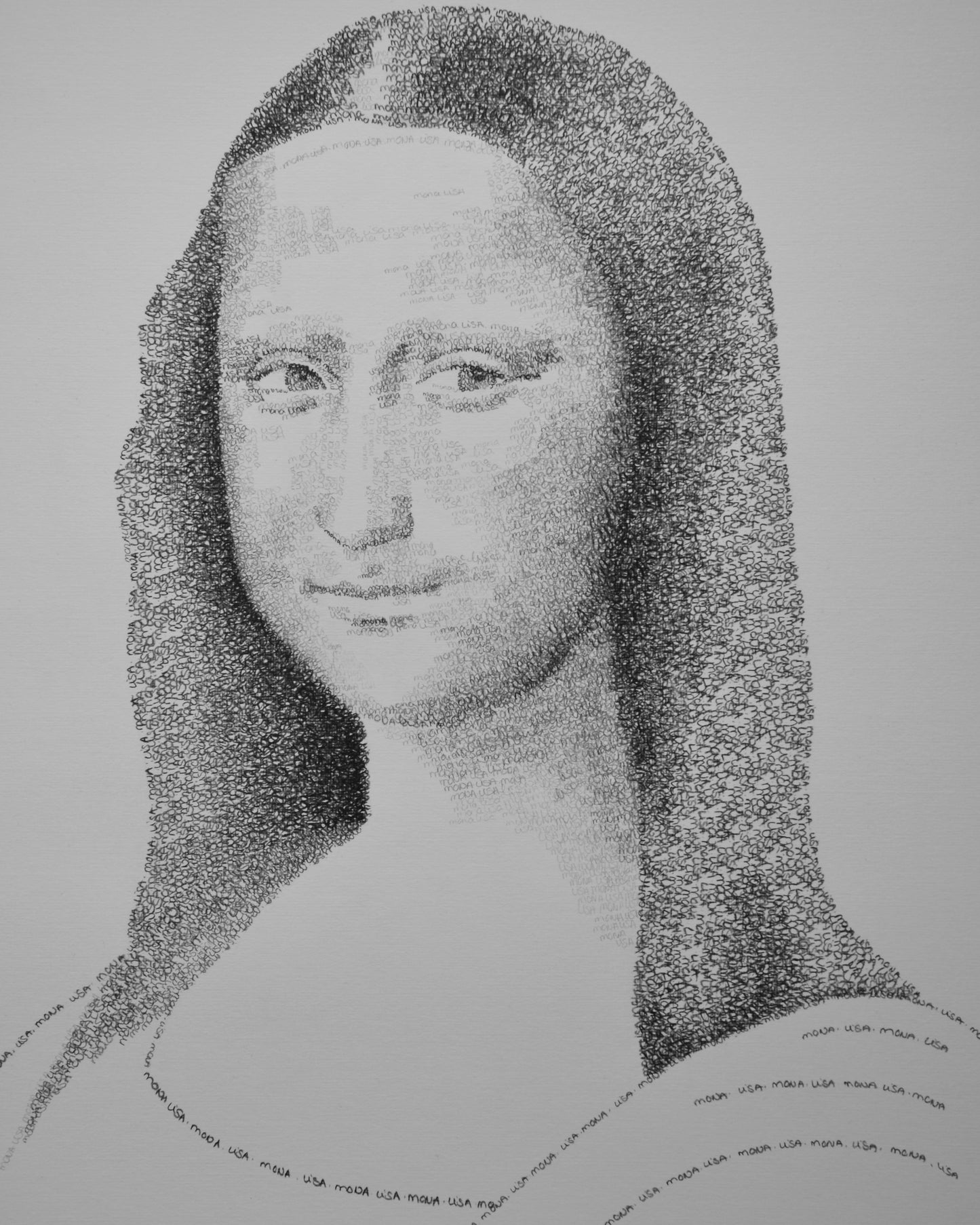 Handlettering x Portrait | Mona Lisa