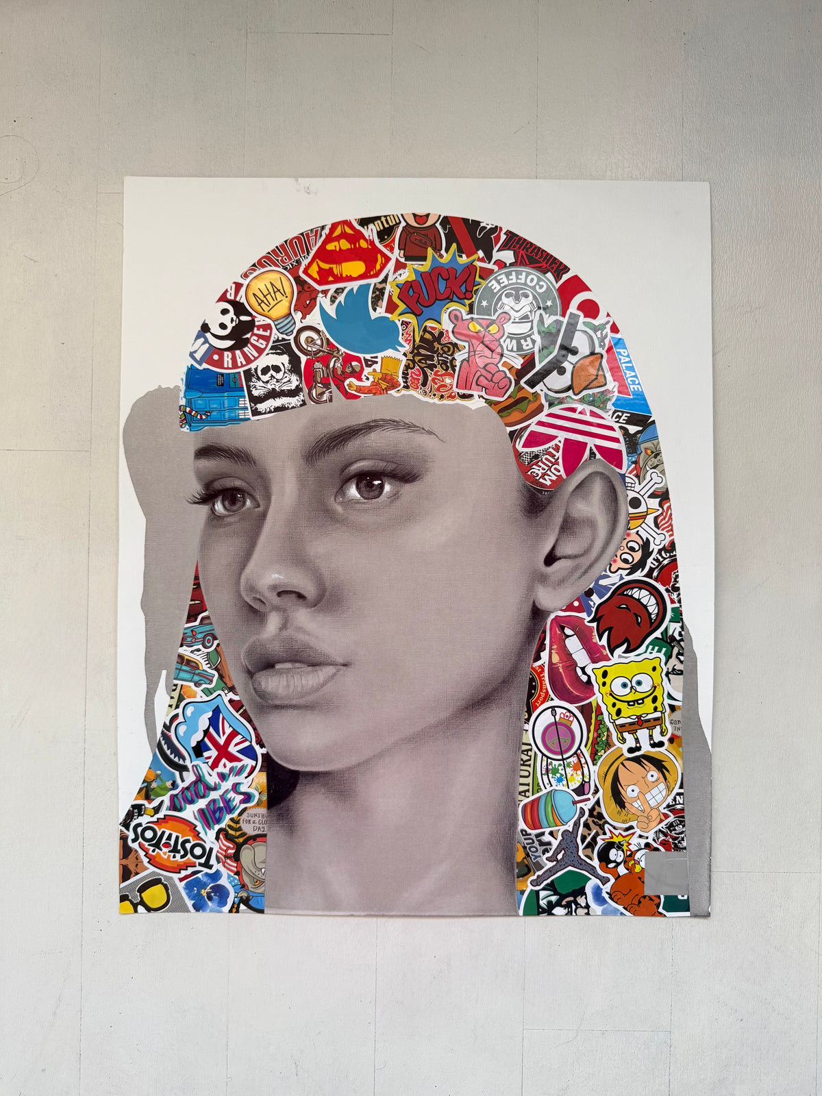 sticker love | the girl with beautiful hair I