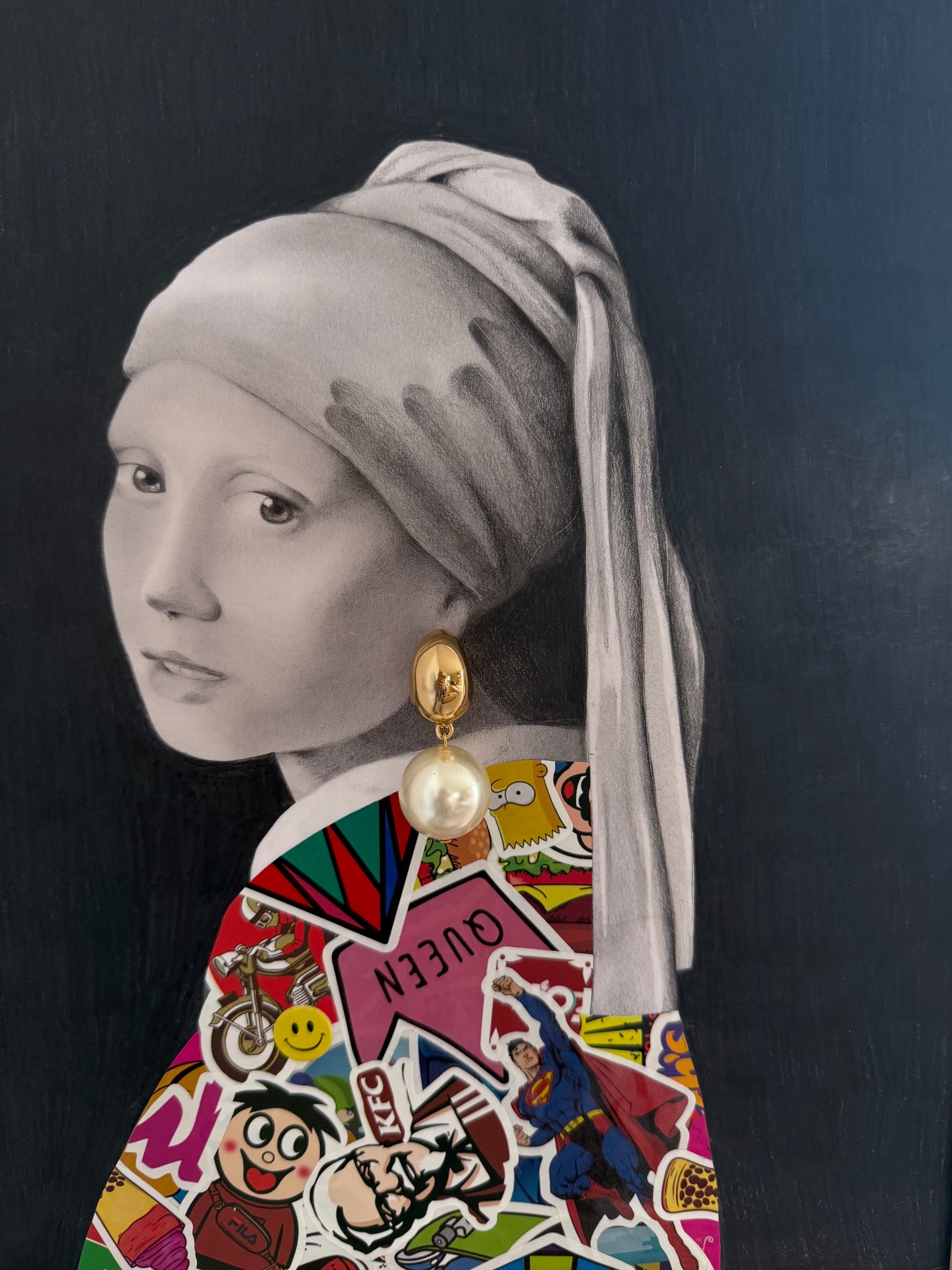 sticker love | girl with a pearl earring
