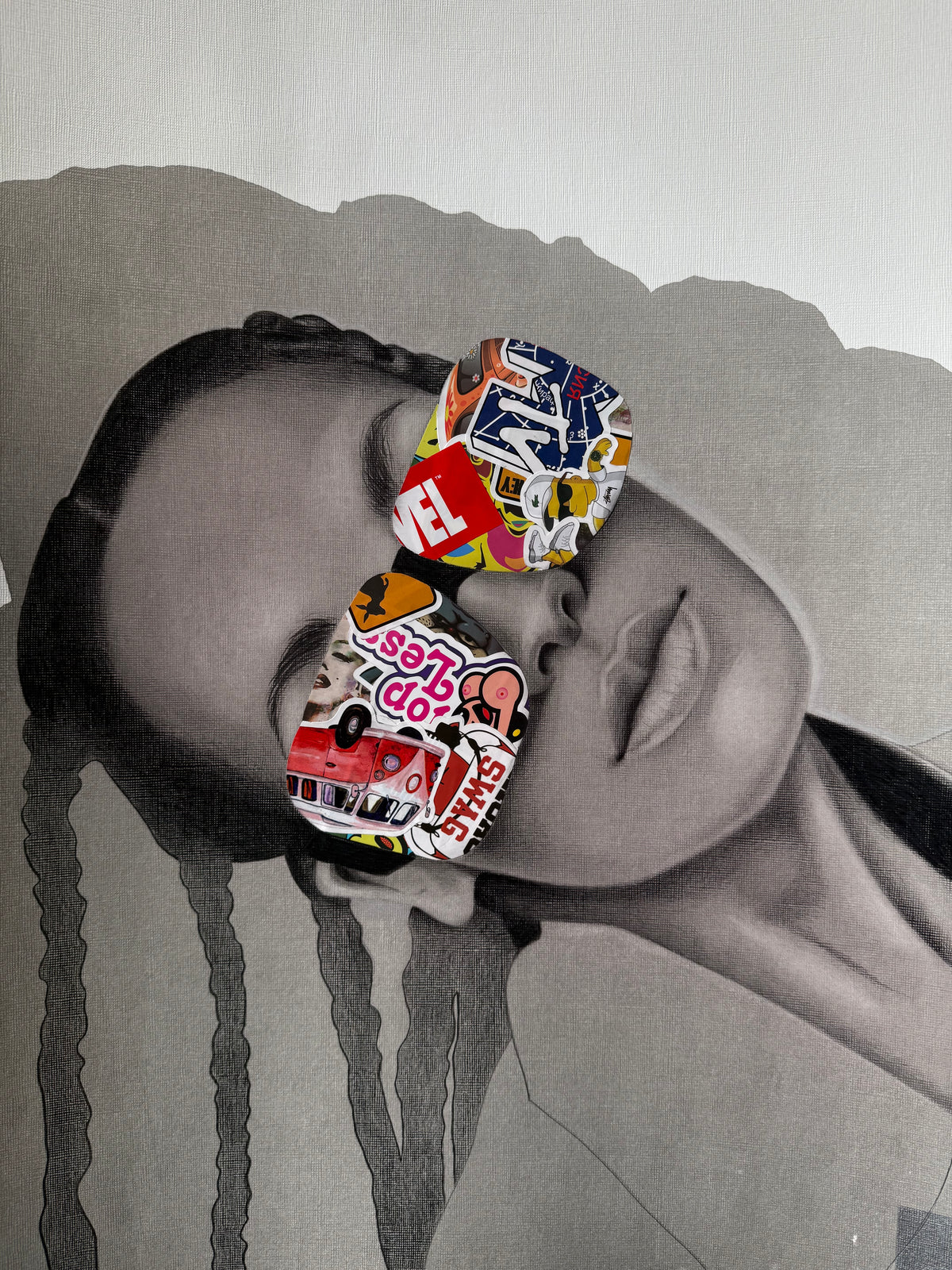 sticker love | the girl with sunglasses
