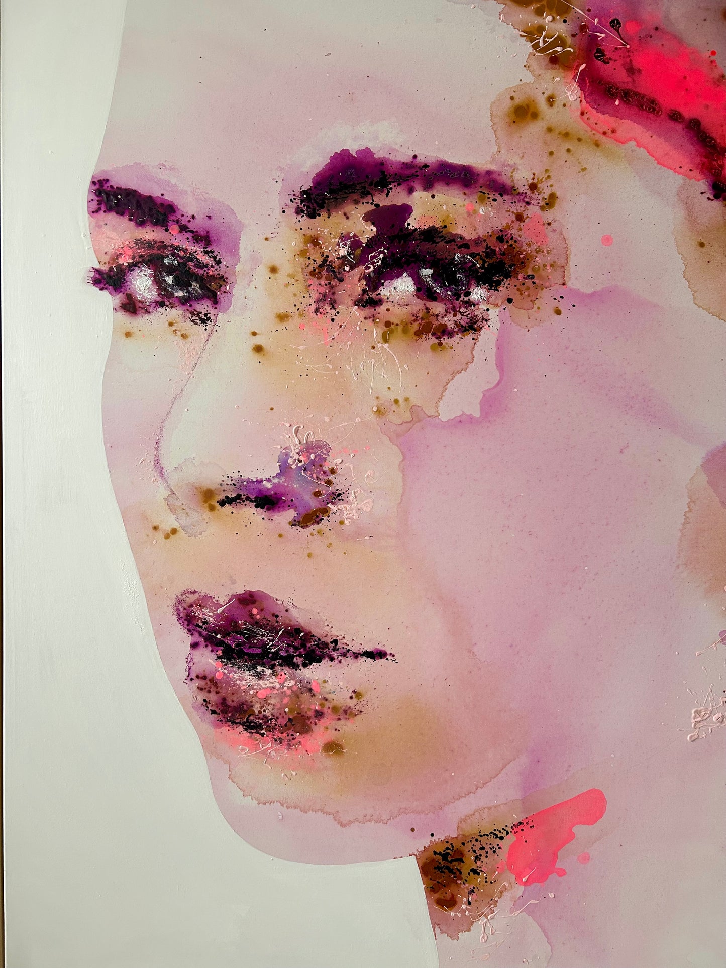 portrait | purple & pink