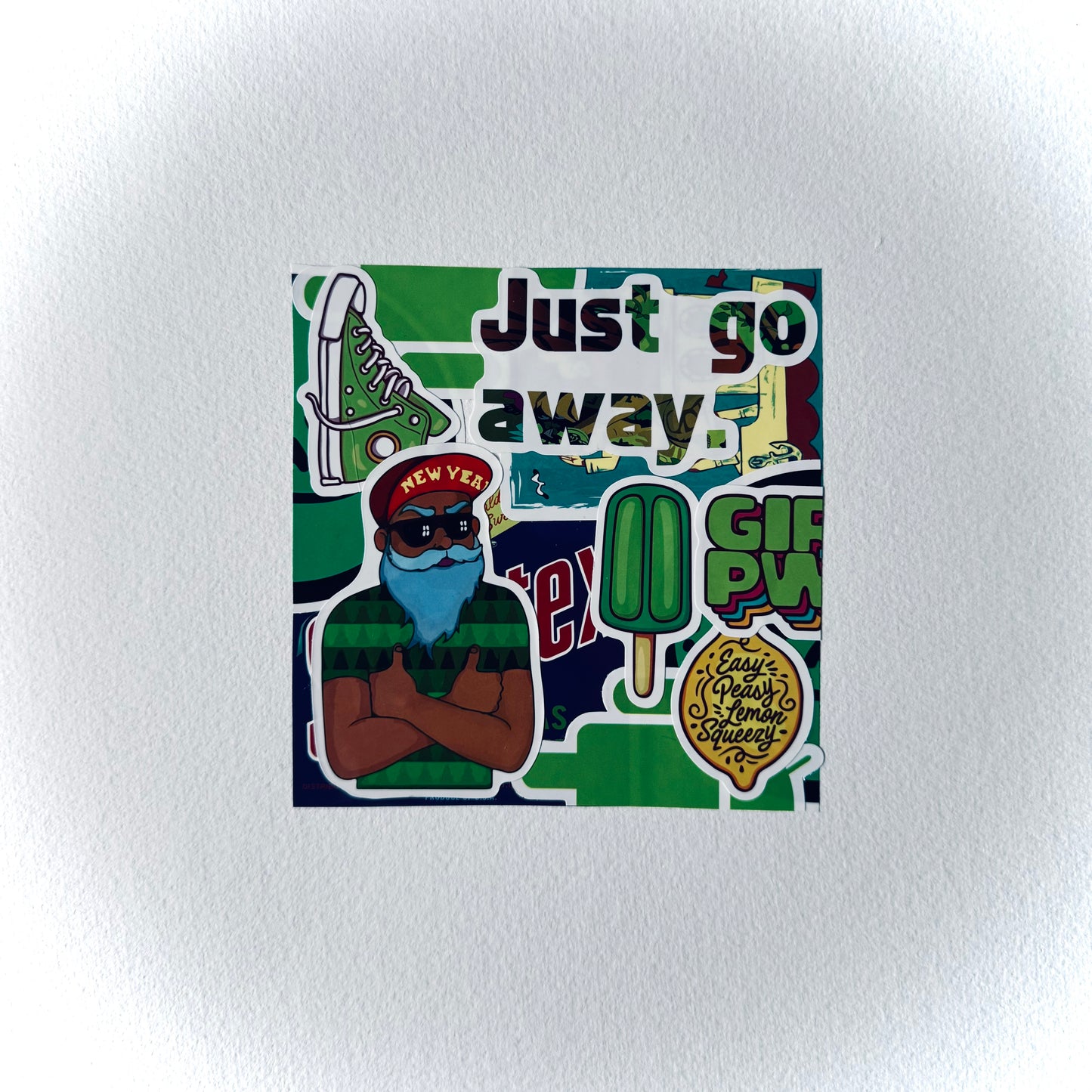 sticker love | squeeze the green
