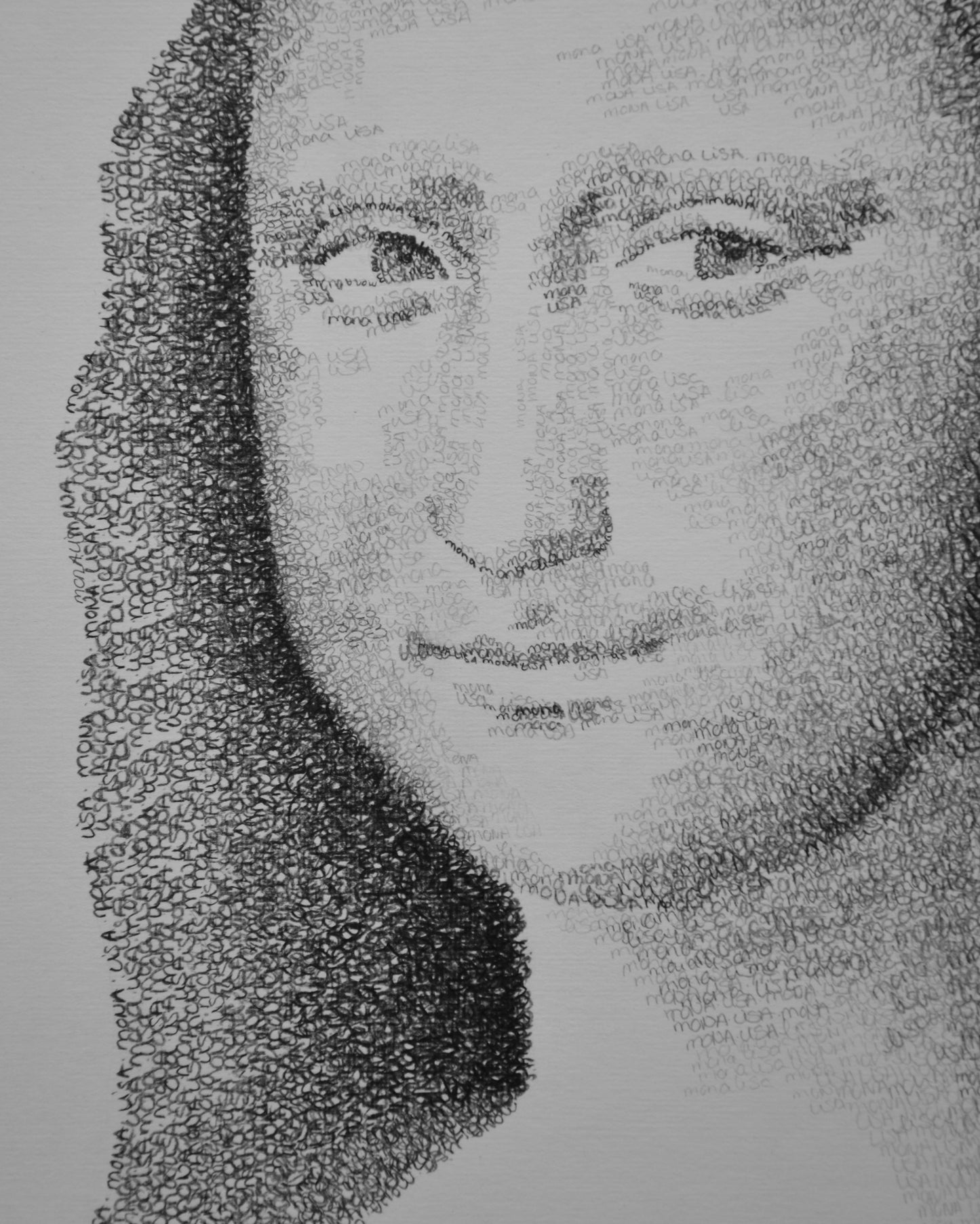 Handlettering x Portrait | Mona Lisa