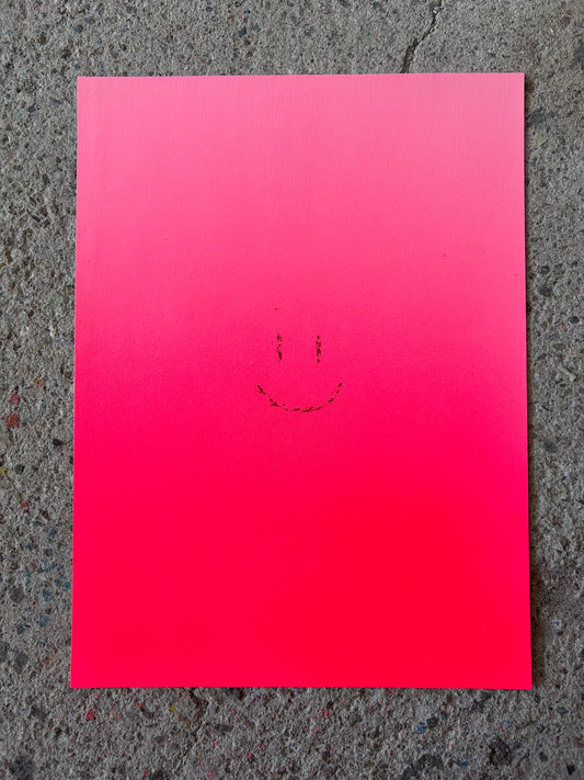 happy smileys | gradient pink | paper