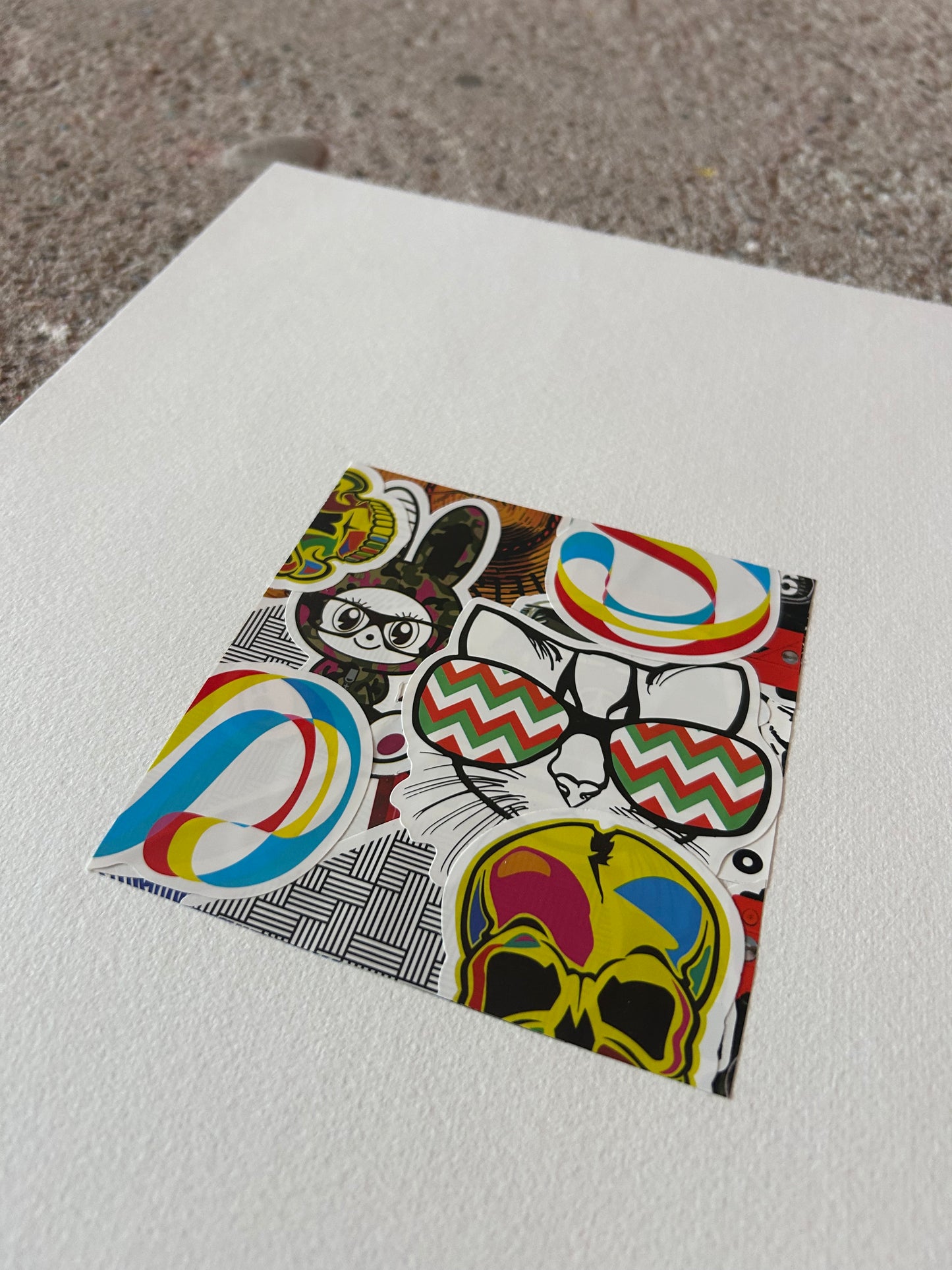 sticker love | color stripes