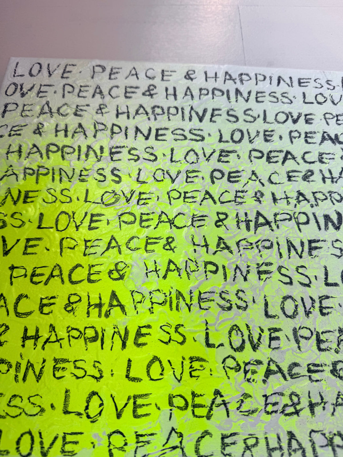 Handlettering | love, peace & happiness