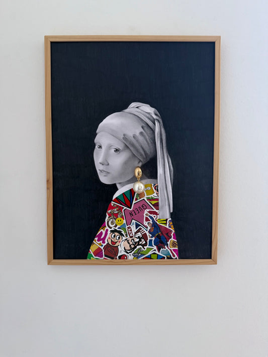 sticker love | girl with a pearl earring