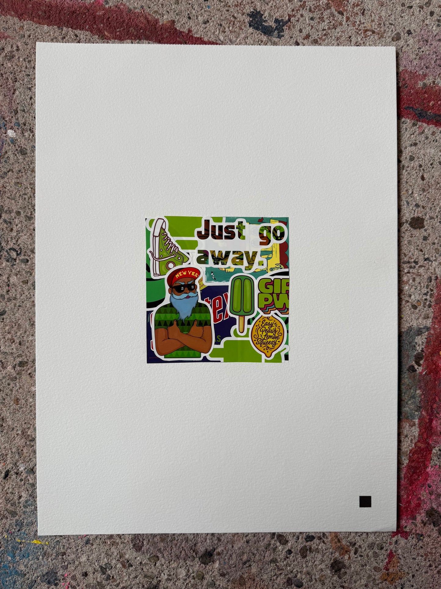 sticker love | squeeze the green