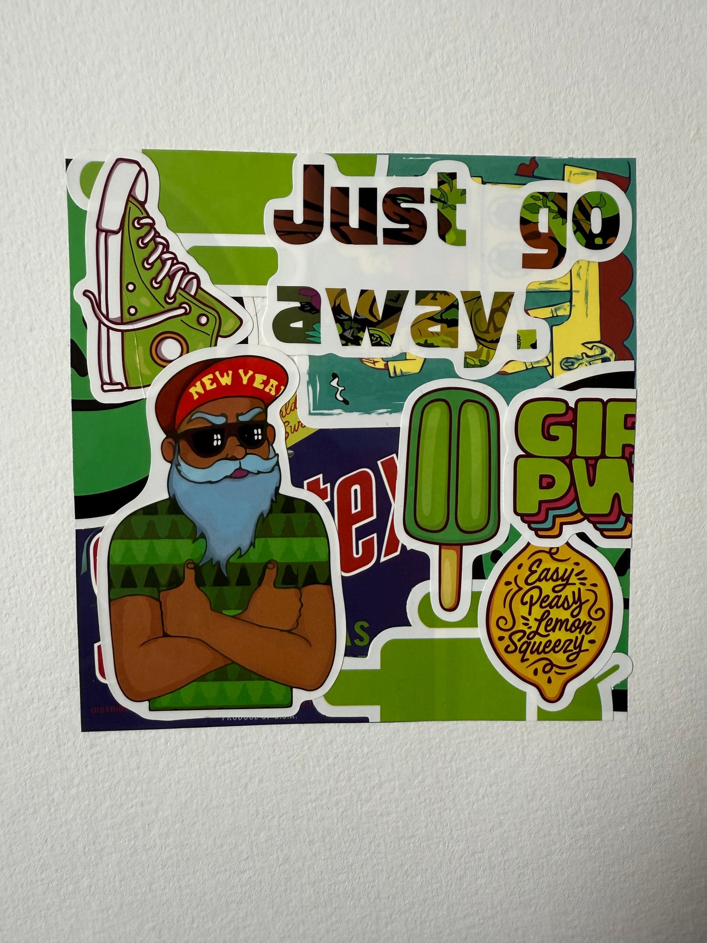 sticker love | squeeze the green