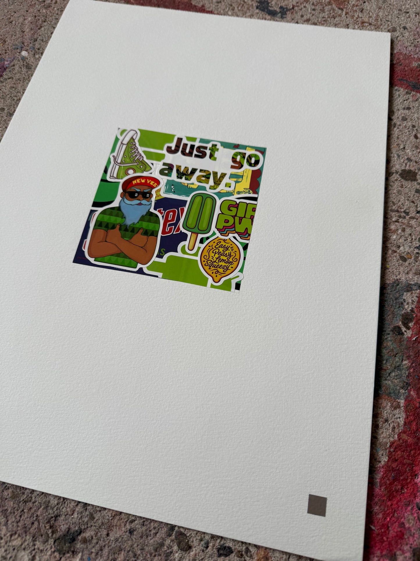 sticker love | squeeze the green