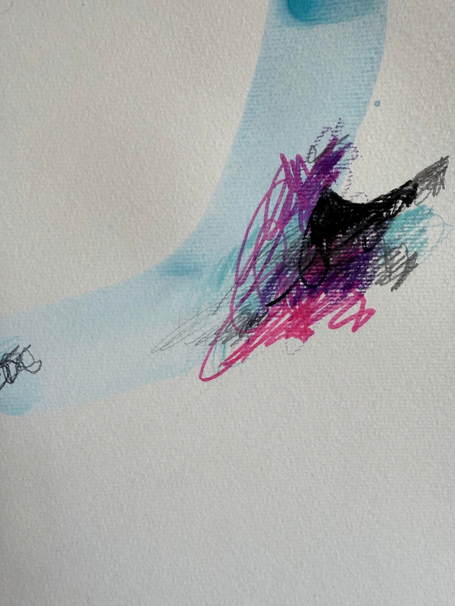 portrait | blue scribble IV