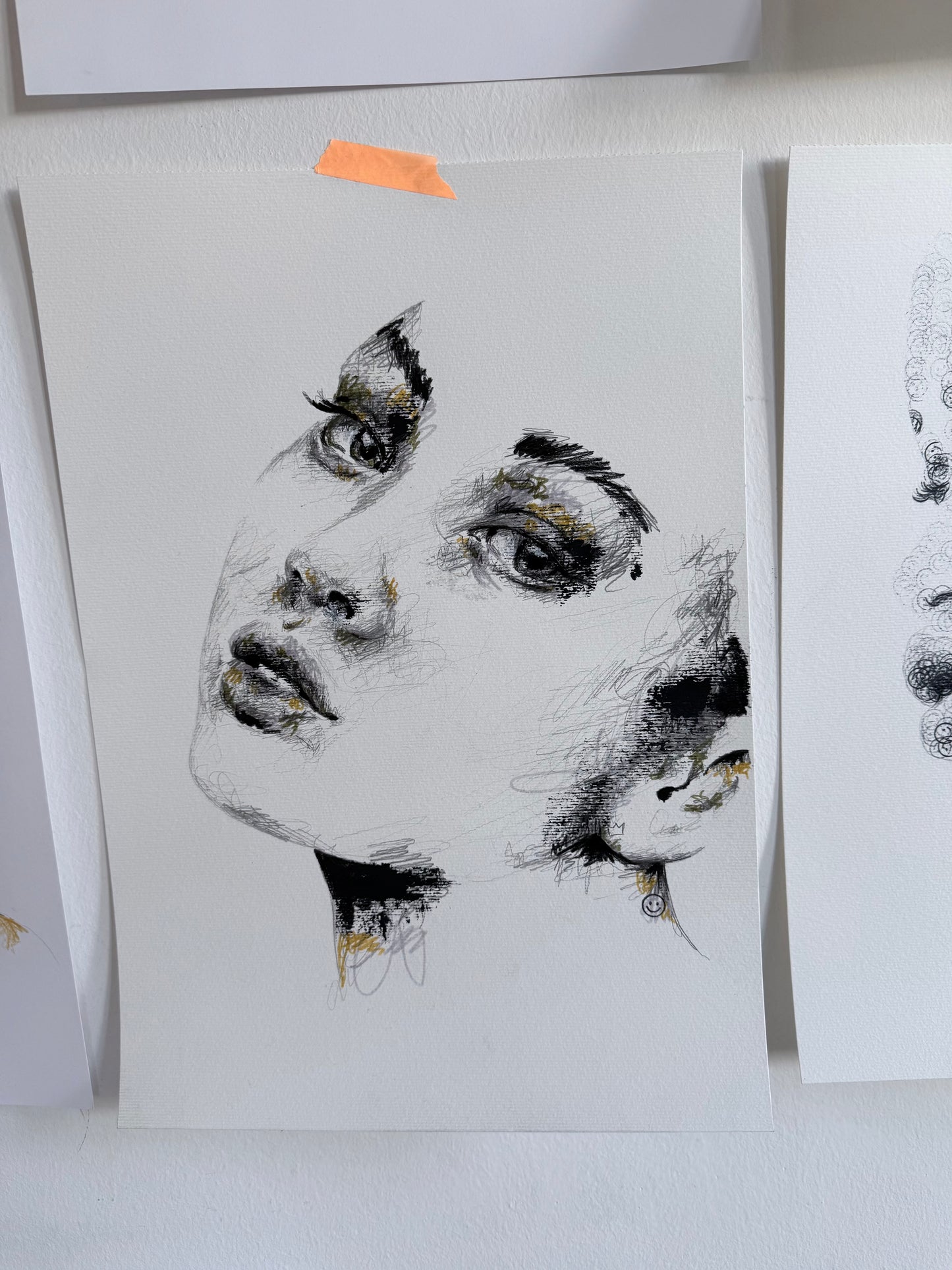 portrait | black scribble I