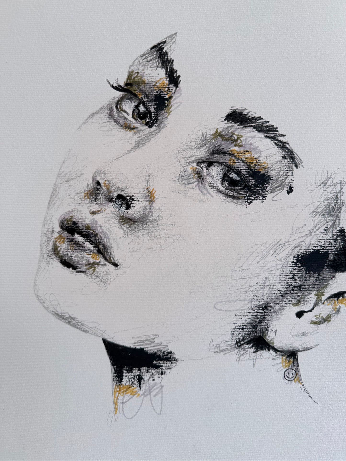 portrait | black scribble I