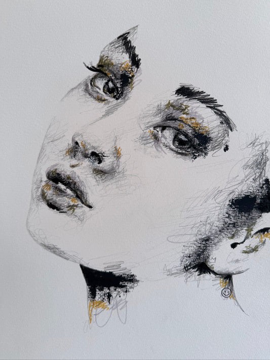 portrait | black scribble I