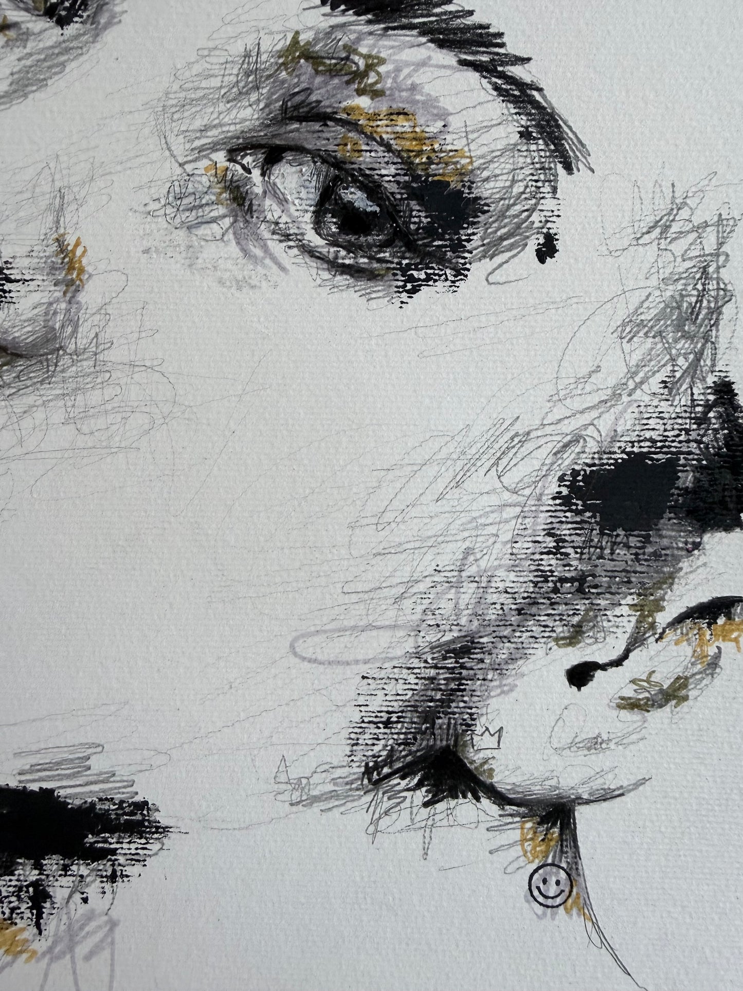 portrait | black scribble I