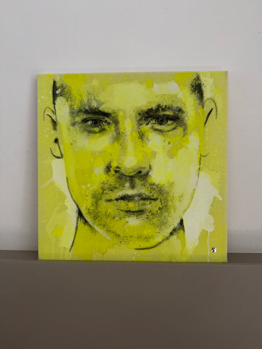 portrait | monochrome lime