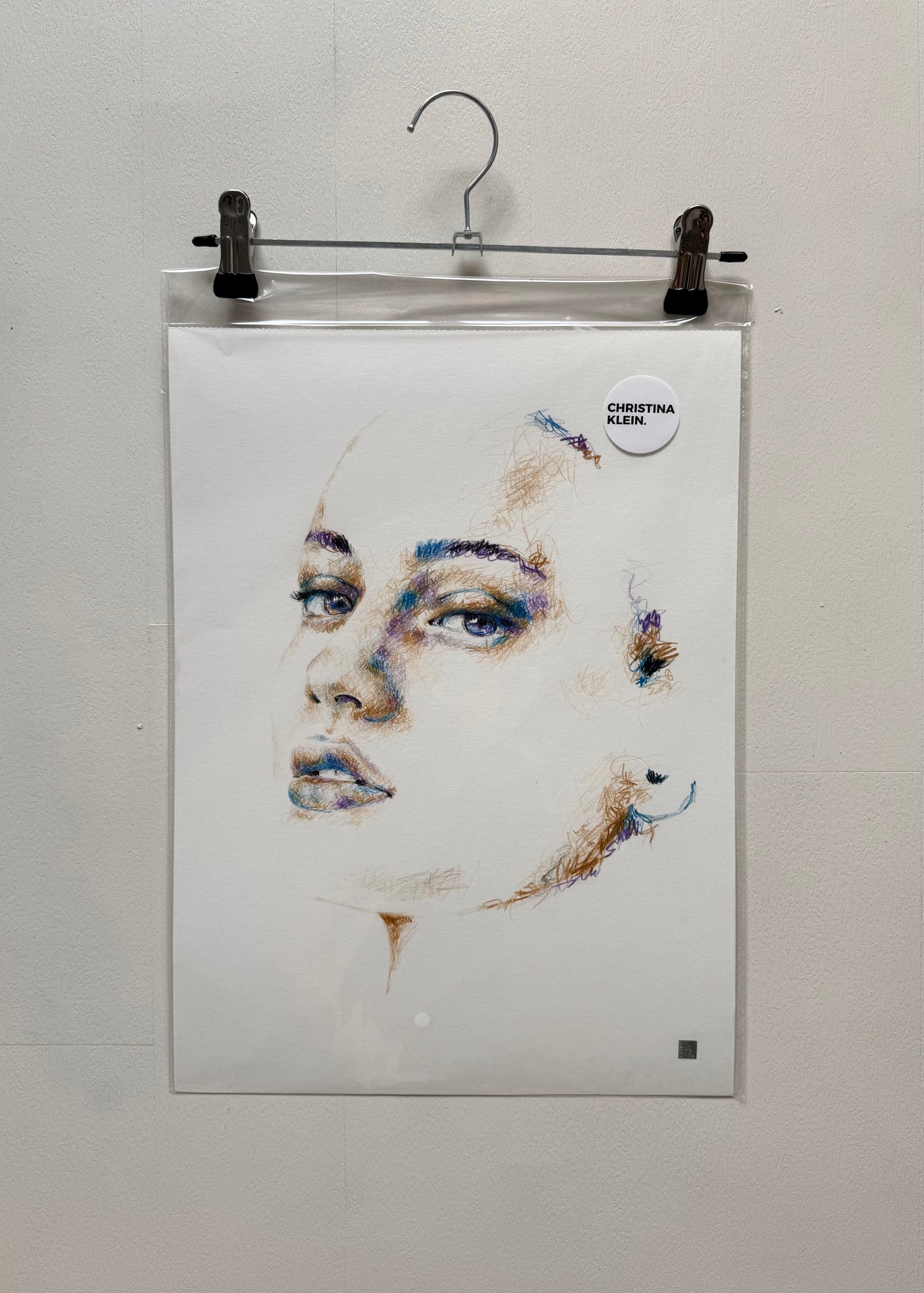 portrait | purple scribble
